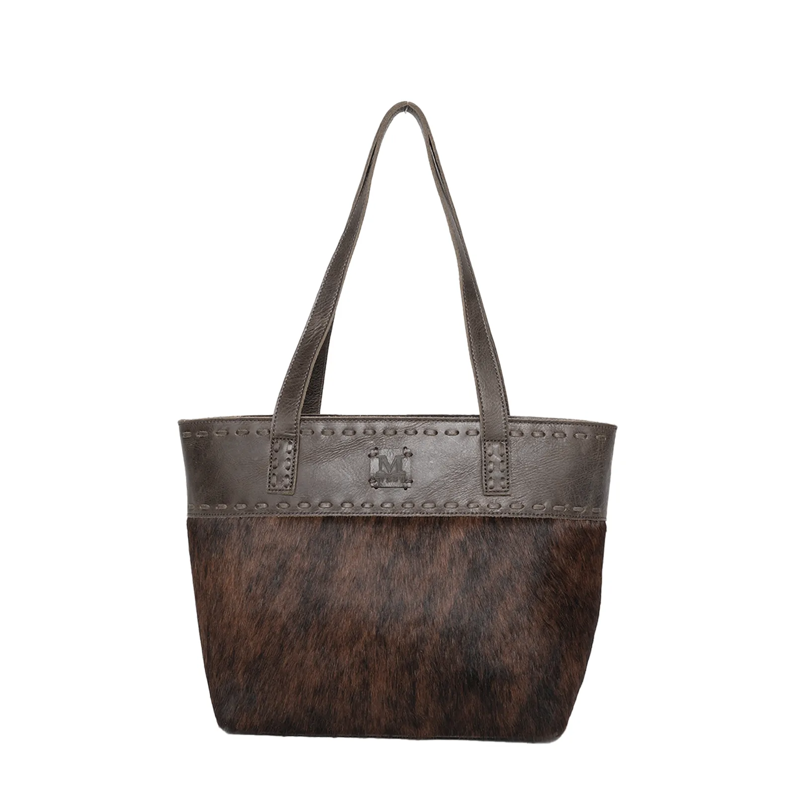 Montana West Real Leather Studs Collection Concealed Carry Tote