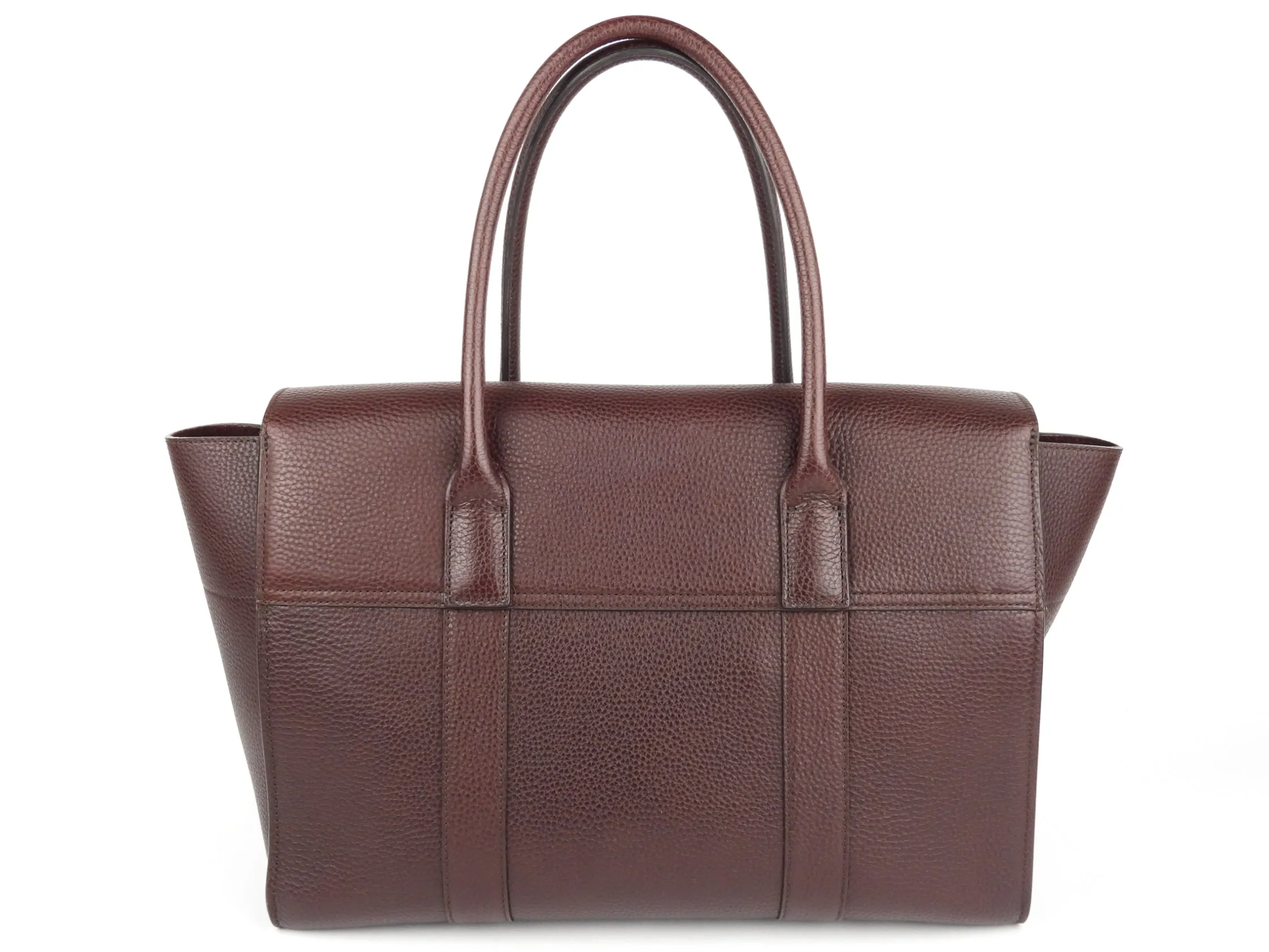 Mulberry Oxblood Grained Leather Large Bayswater Tote Bag