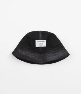 Norse Projects Tab Series Canvas Bucket Hat - Black