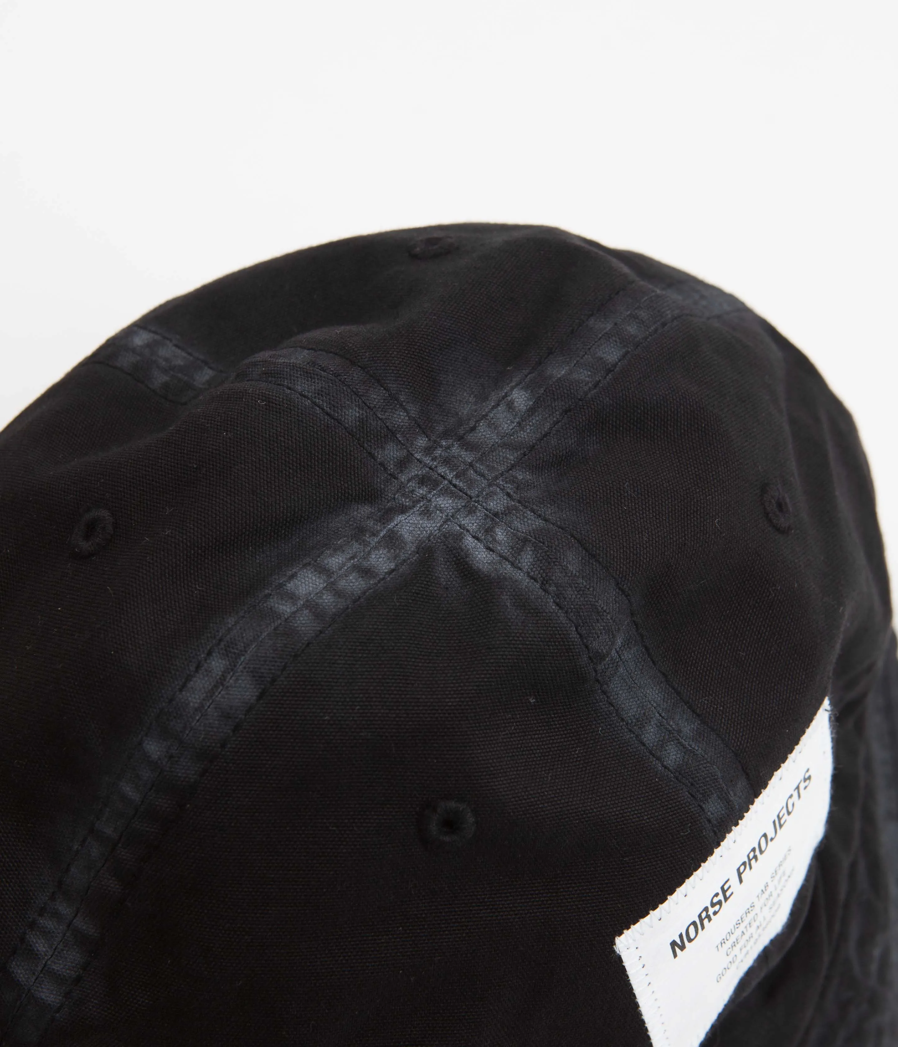 Norse Projects Tab Series Canvas Bucket Hat - Black