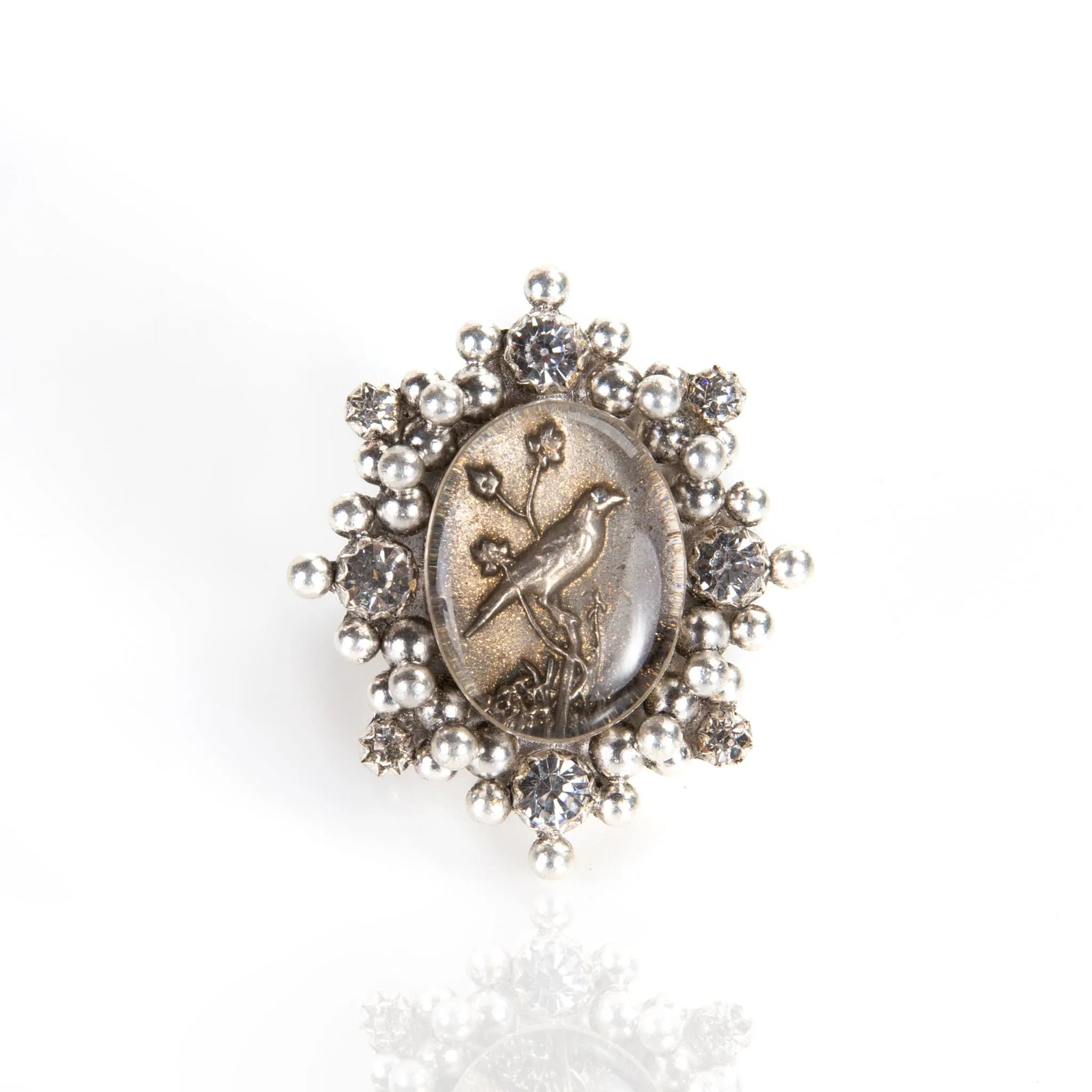 Oval Cloister Songbird Ring