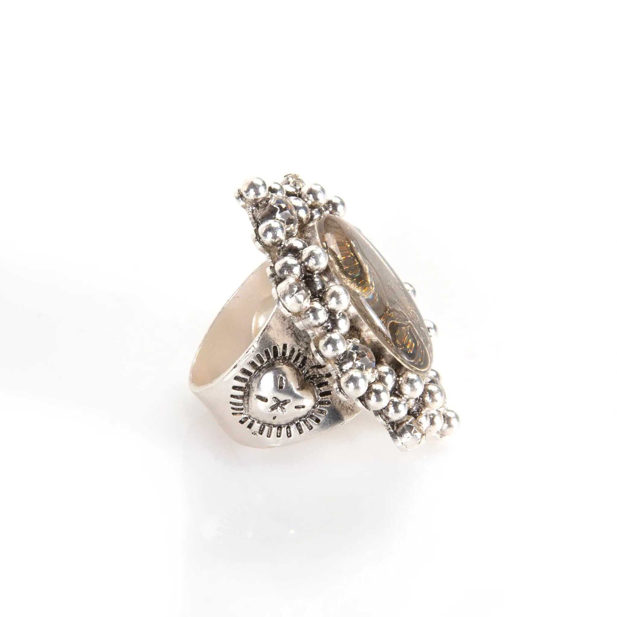 Oval Cloister Songbird Ring