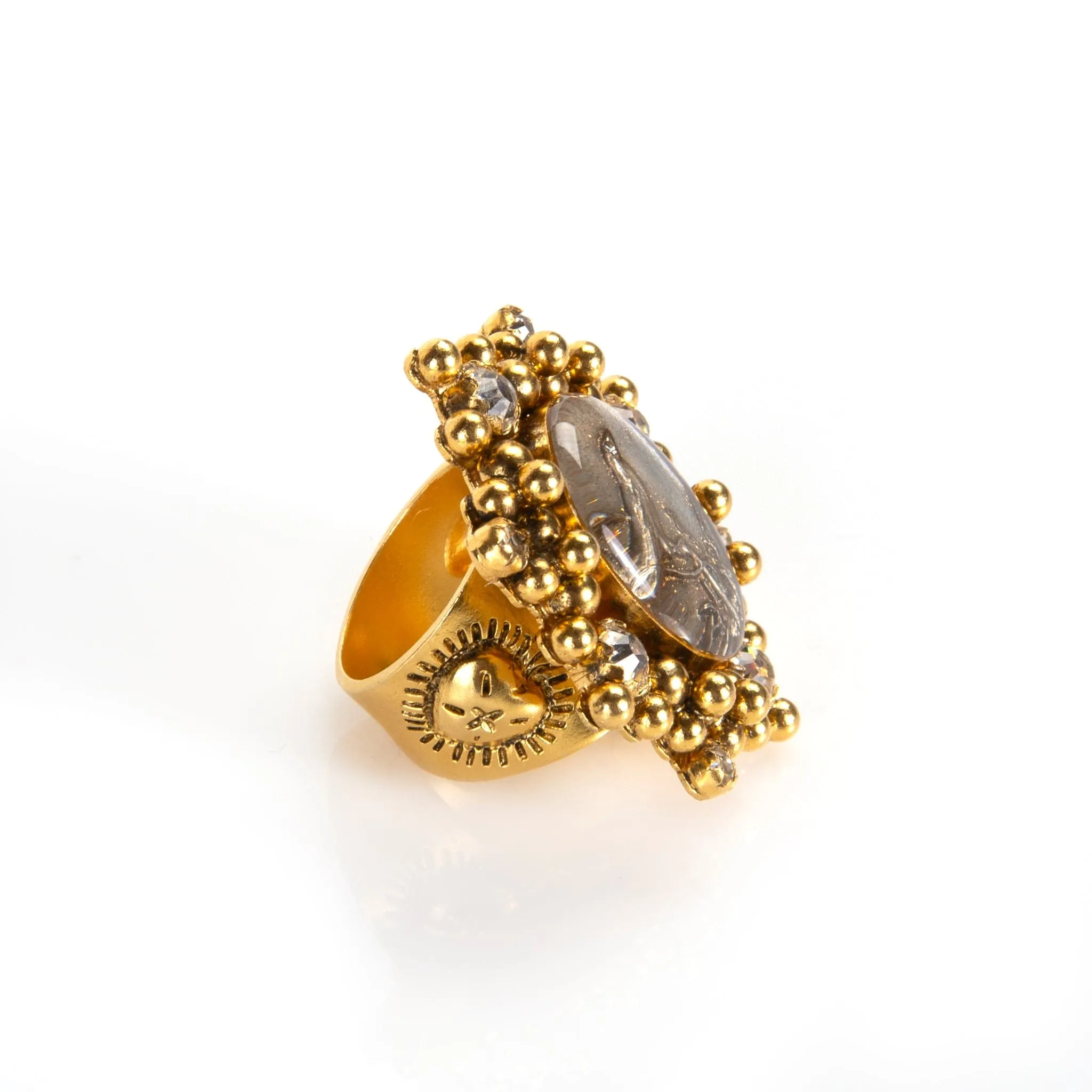 Oval Cloister Songbird Ring