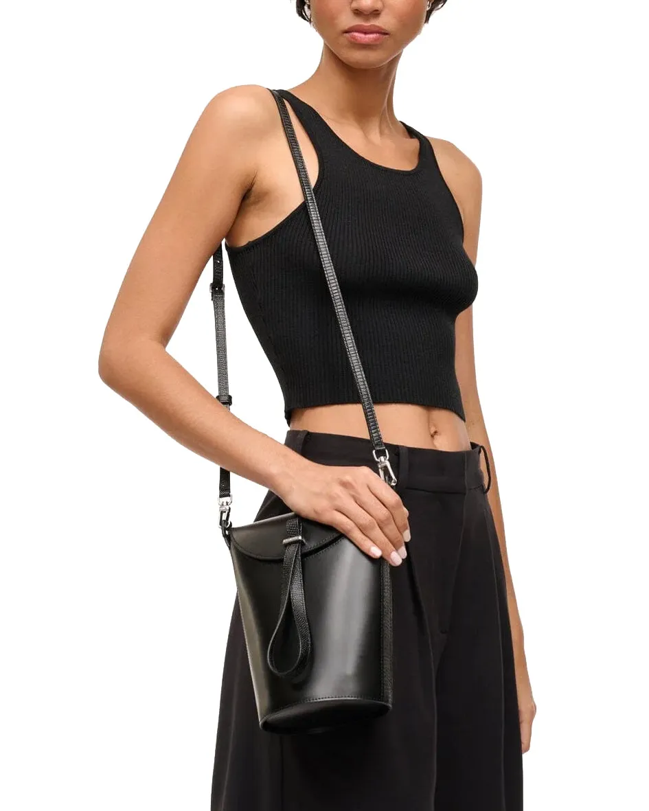 Phoebe Convertible Bucket Bag (Black)