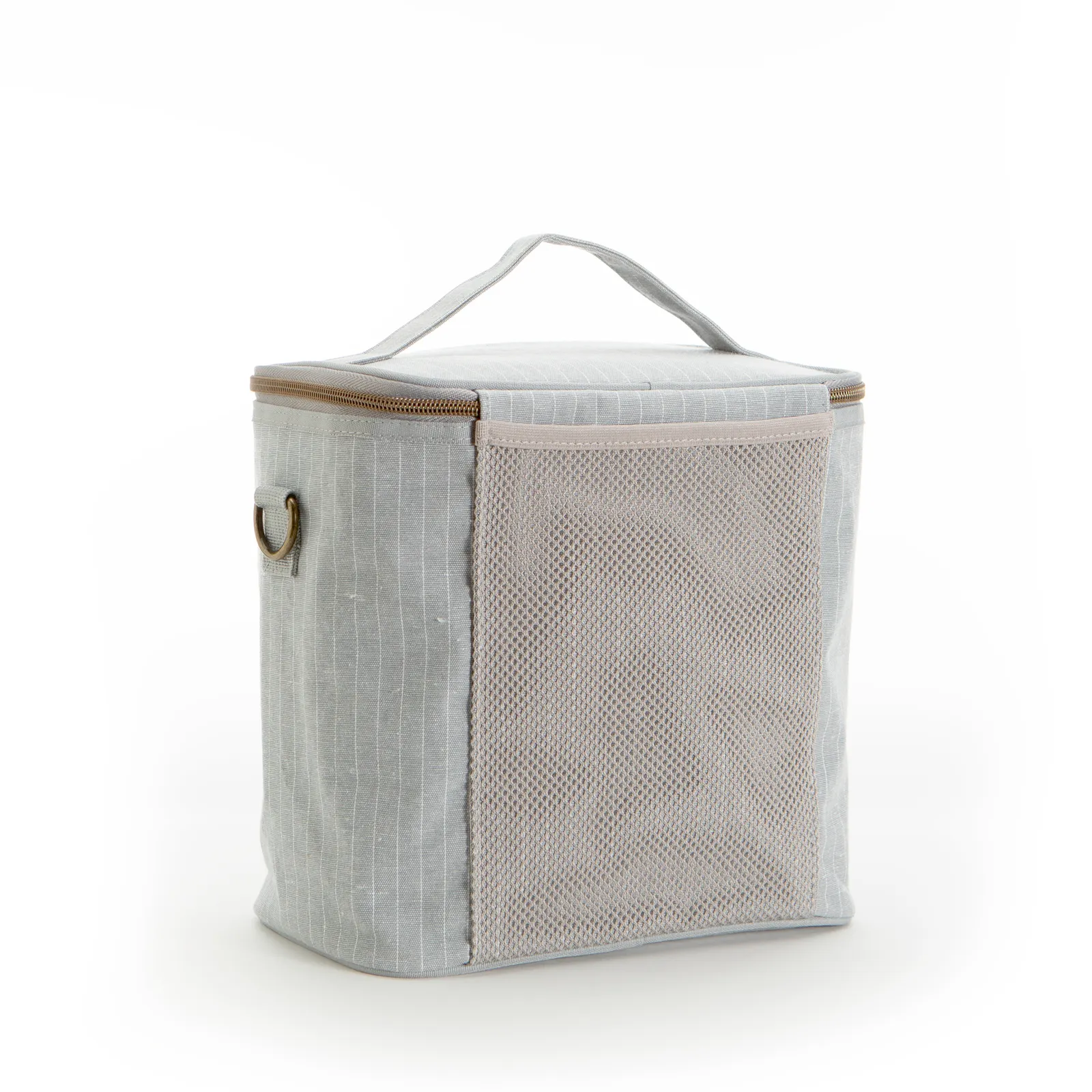 Pinstripe Heather Grey Lunch Bag