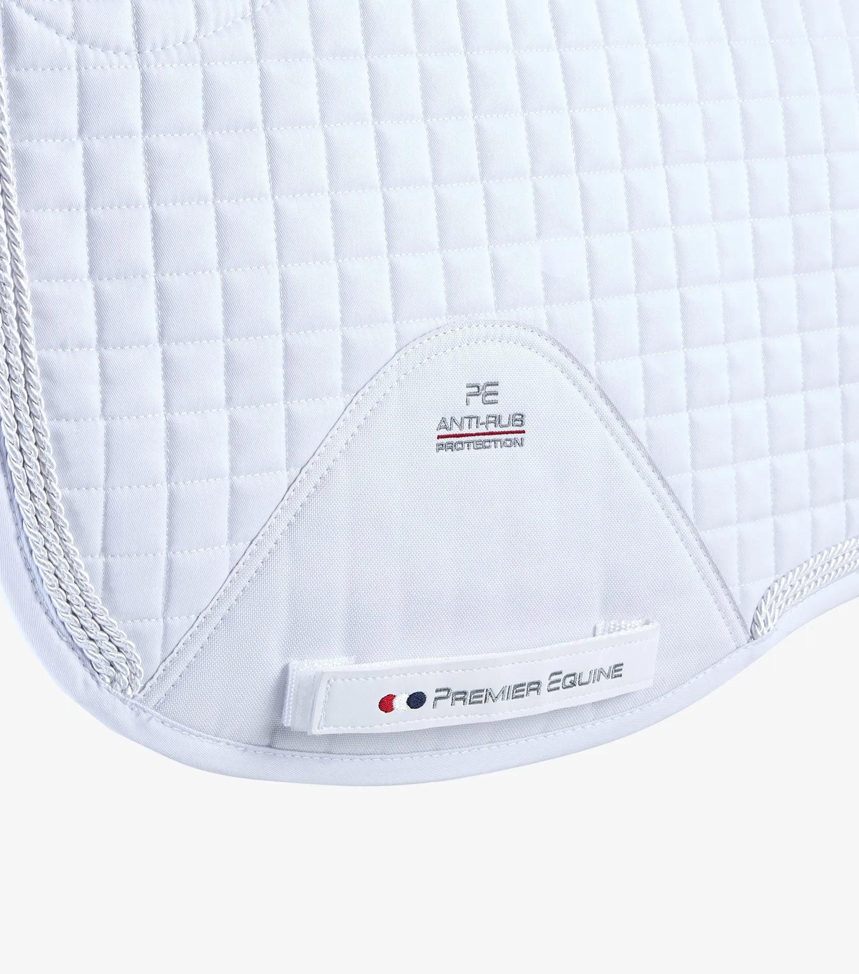 Premier Equine Merino Wool Half Lined European Dressage Pad White/Natural