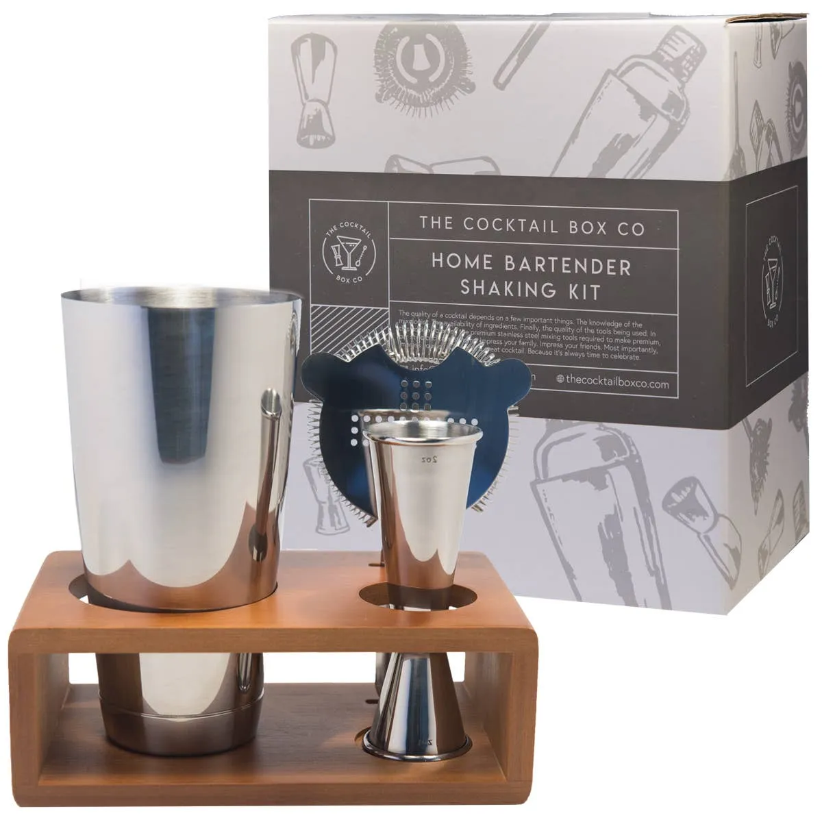 Premium Home Bartender Cocktail Kit - Boston Shaker Set