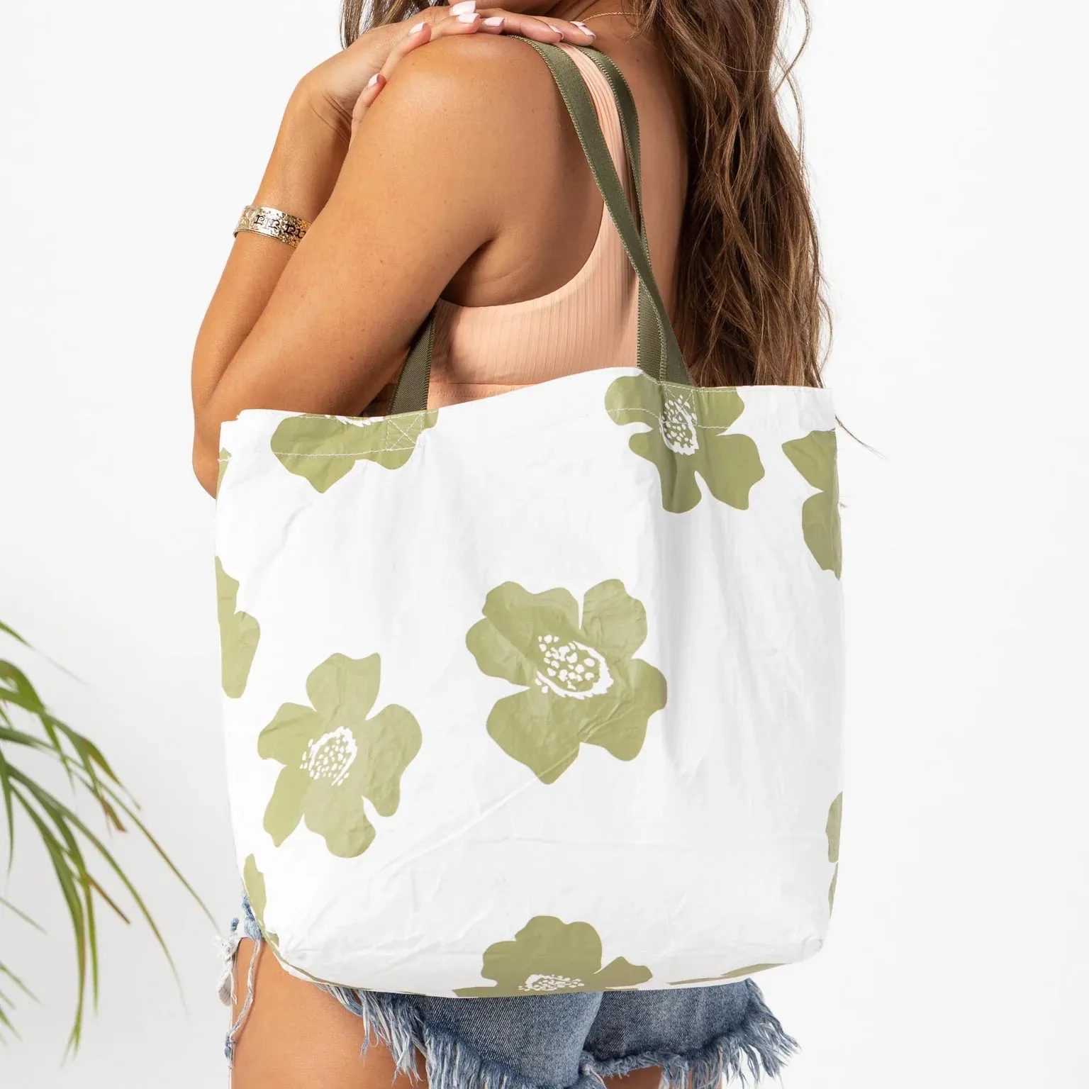 Pua Reversible Tote / Moss