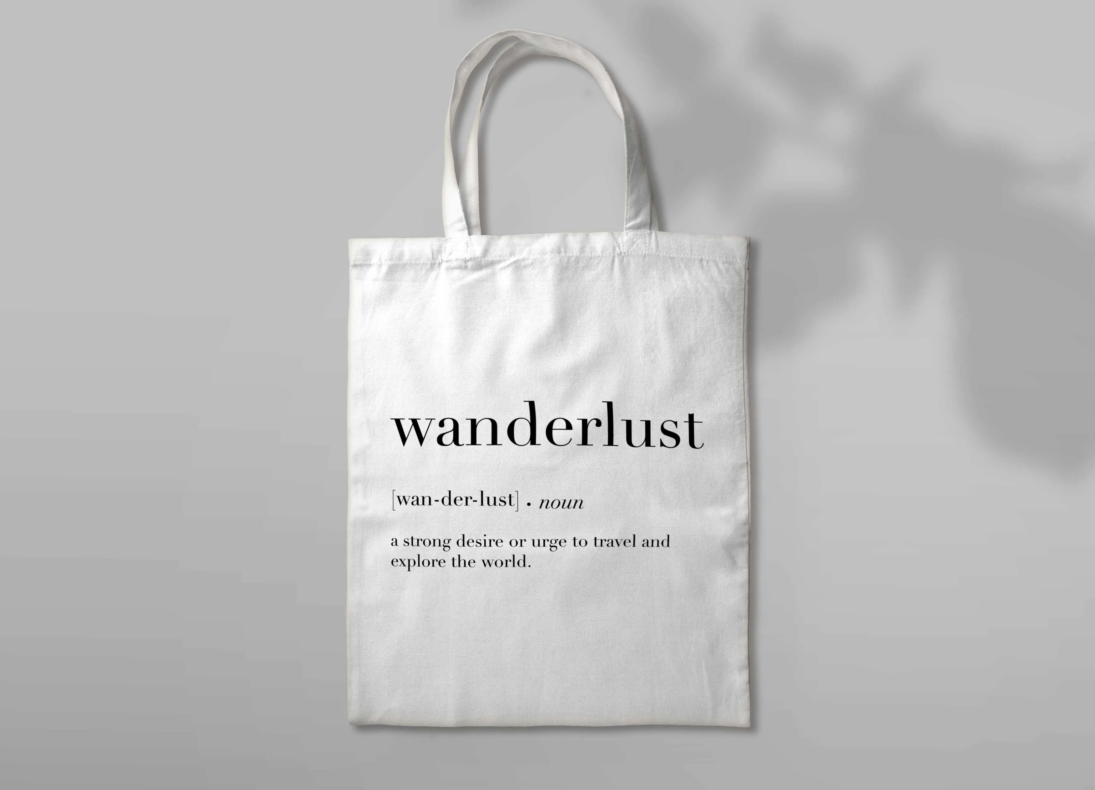 "WANDERLUST" Canvas Tote Bag