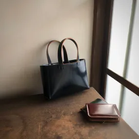 Shell Bag / Mini Tote (Horizontal)【Horween】シェルコードバンのミニトートバッグ(よこ型)