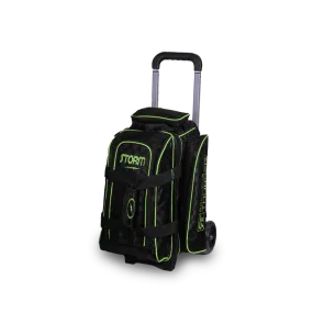 Storm Rolling Thunder 2 Ball Roller Checkered Bowling Bag Black/Lime