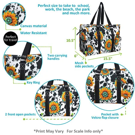 Sunflower Farm NGIL Zippered Caddy Organizer Tote Bag