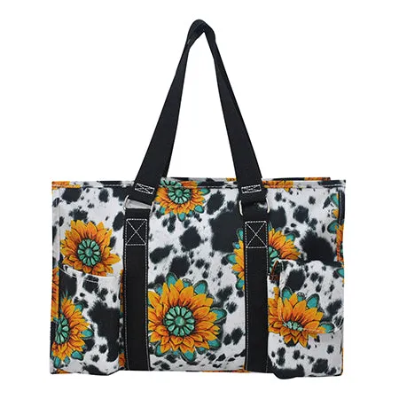 Sunflower Farm NGIL Zippered Caddy Organizer Tote Bag