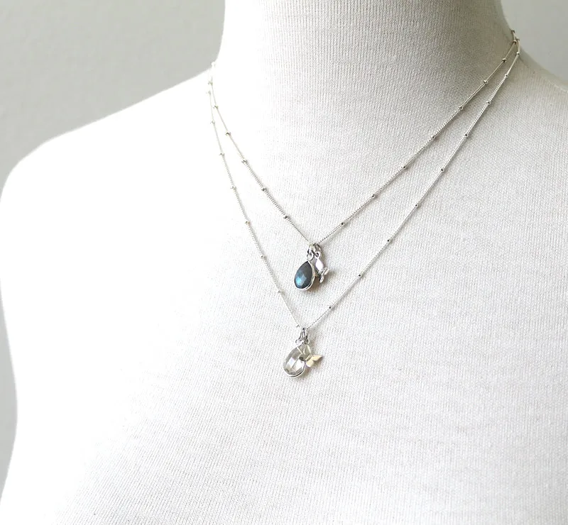 Teardrop Gem Necklace