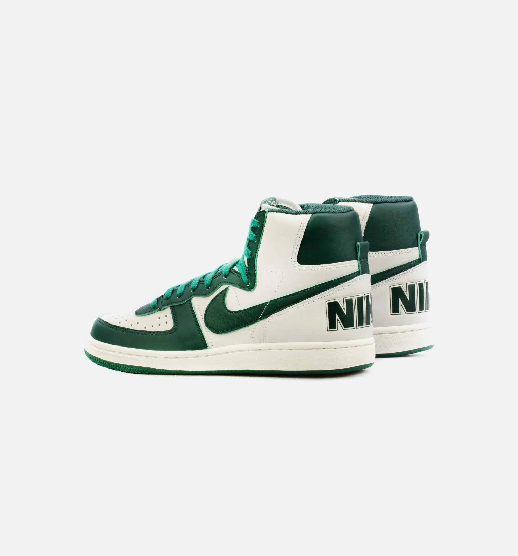 Terminator High Noble Green Mens Lifestyle Shoe - Green/White