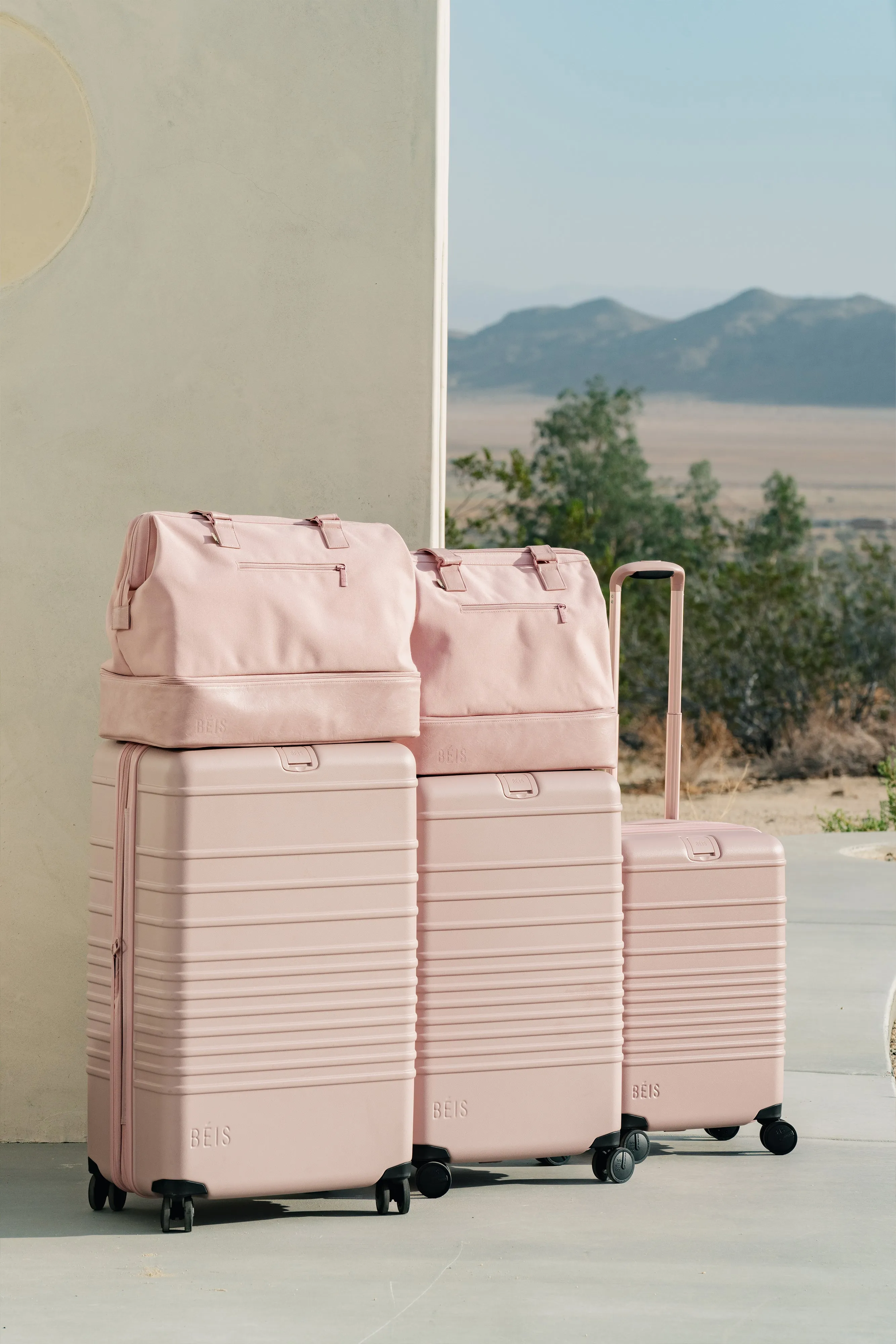 The Medium Check-In Roller in Atlas Pink