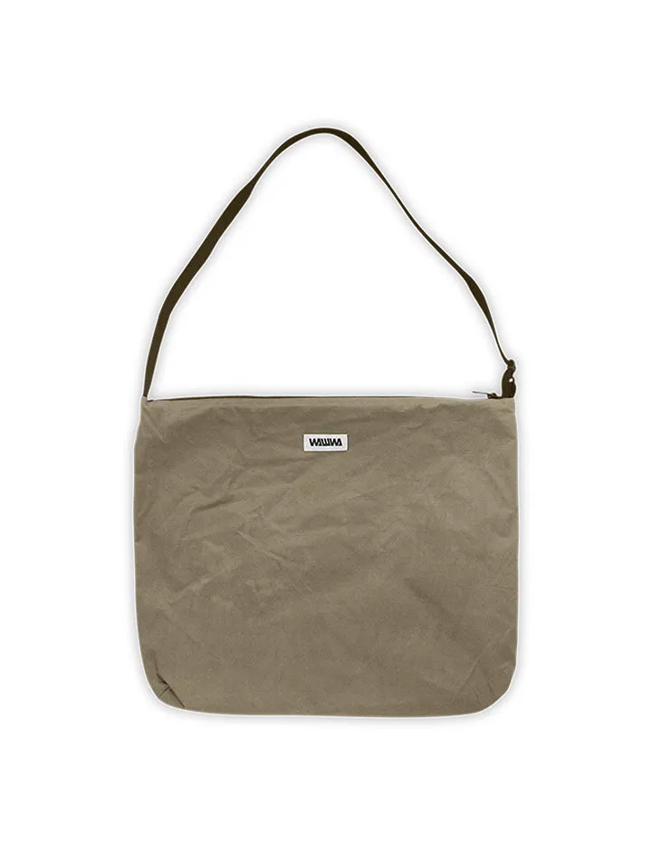 WAWWA Stylish Stone Grey Water Resistant Messenger Bag - Perfect for Commuting and Travel