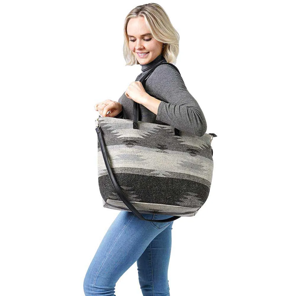 Western Weekend Tote Bag With Pouch