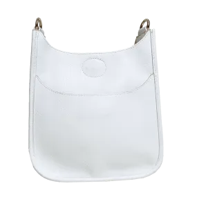 White Mini Messenger Handbag (STRAP SOLD SEPARATELY)