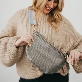 Woven Westlyn Bum Bag - Grey